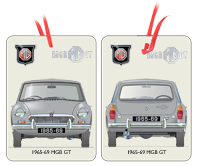 MGB GT (disc wheels) 1965-69 Air Freshener